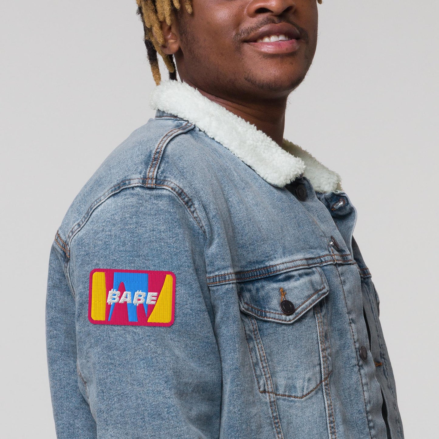Rectangle Embroidered Patch - ₿A₿E