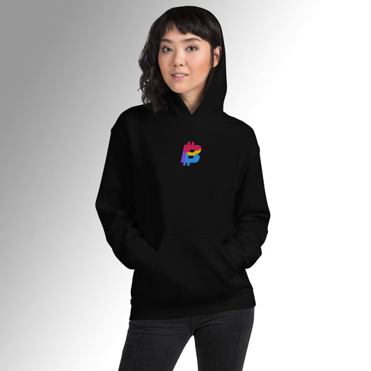 Custom Unisex Embroidered Hoodie - ₿