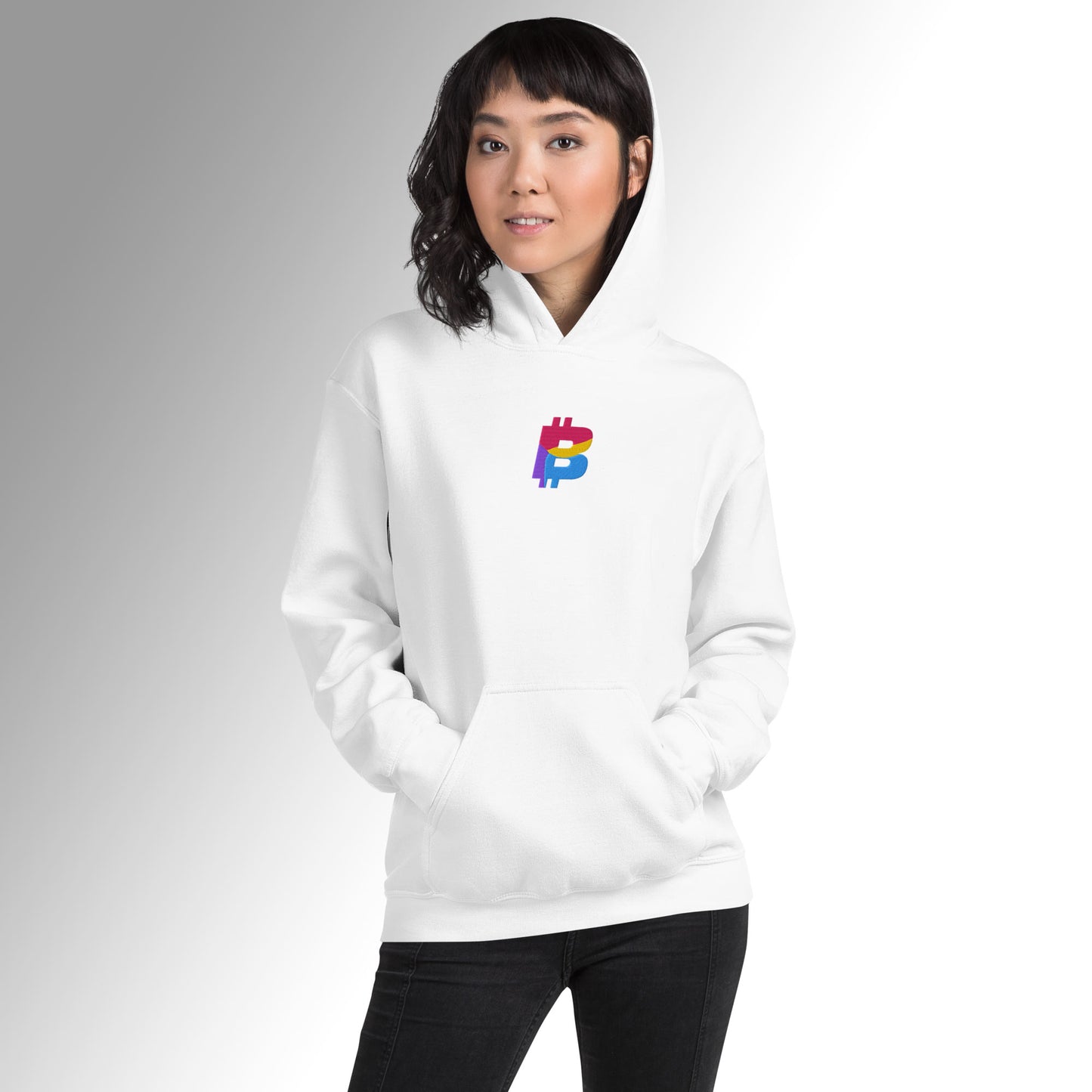 Unisex Embroidered Hoodie - ₿
