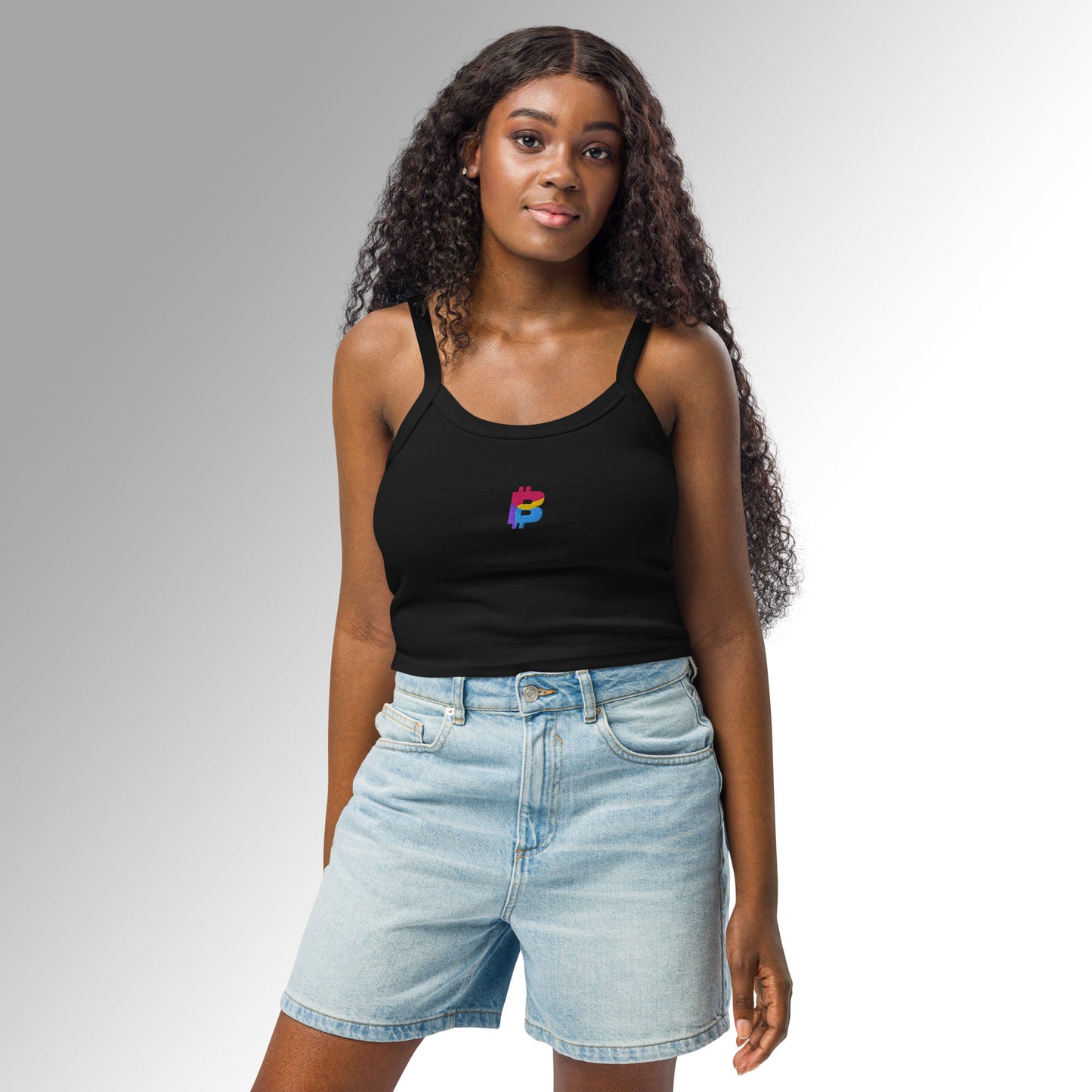 Micro-Rib Tank Top - ₿