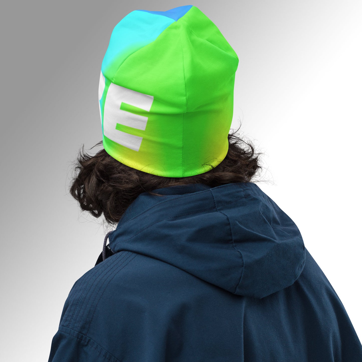 Men's All-Over Print Beanie - ₿A₿E
