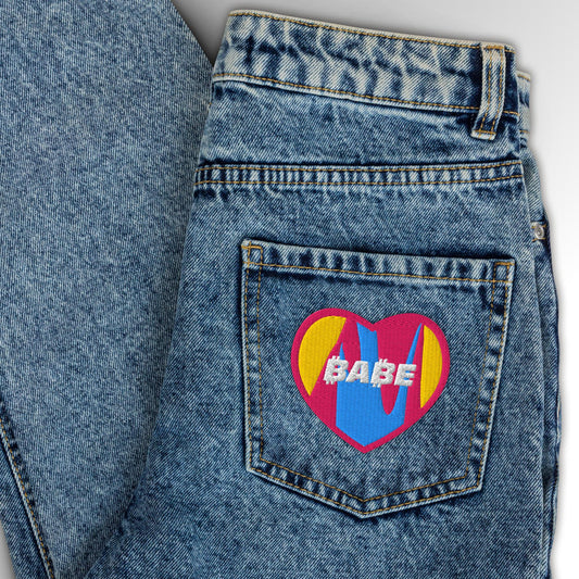 Heart Embroidered Patch - ₿A₿E